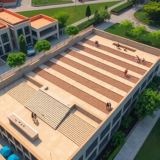 463个阶梯平台，铺满印度Prestige大学新建筑屋面