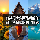 普奖得主多西最后的作品，两条交织的“眼镜蛇”（图4）