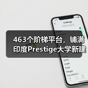 463个阶梯平台，铺满印度Prestige大学新建筑屋面（图1）