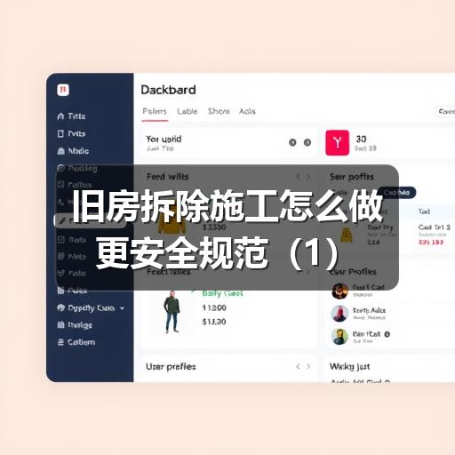 旧房拆除施工怎么做更安全规范（1）