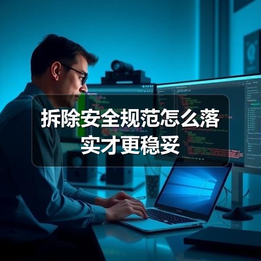 拆除安全规范怎么落实才更稳妥