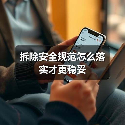 拆除安全规范怎么落实才更稳妥