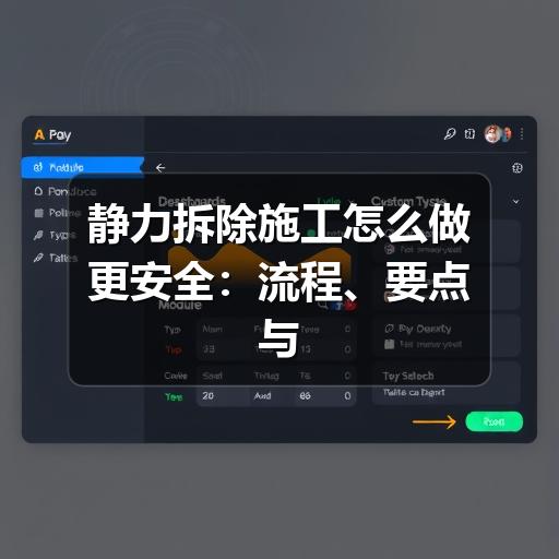 静力拆除施工怎么做更安全：流程、要点与常见误区
