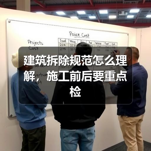 建筑拆除规范怎么理解，施工前后要重点检查哪些环节