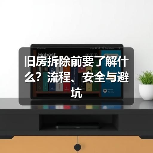 旧房拆除前要了解什么？流程、安全与避坑指南