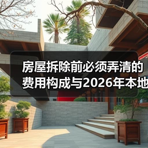 房屋拆除前必须弄清的费用构成与2026年本地行情