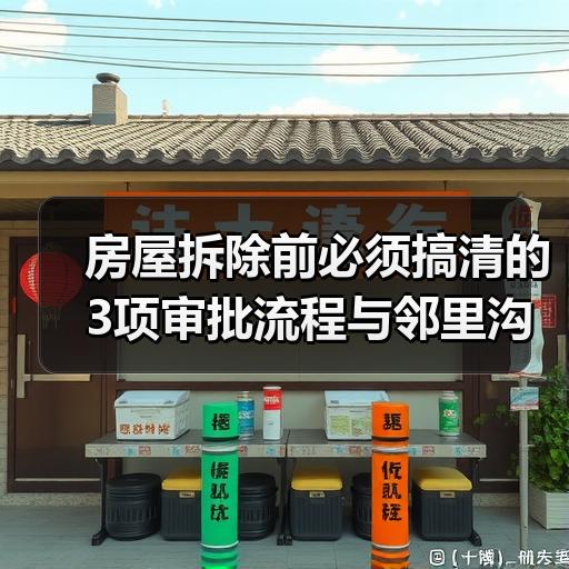 房屋拆除前必须搞清的3项审批流程与邻里沟通要点