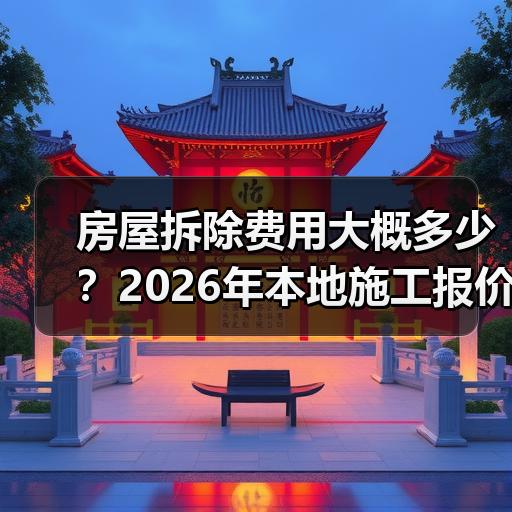 房屋拆除费用大概多少？2026年本地施工报价与避坑要点