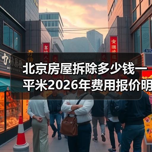 北京房屋拆除多少钱一平米2026年费用报价明细