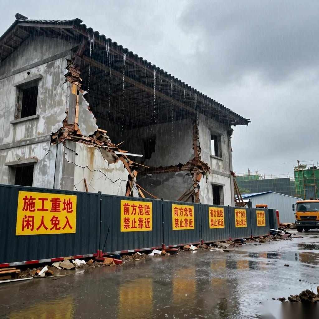雨季房屋拆除安全要点及防范措施
