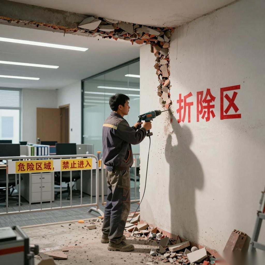 商业空间敲墙拆除流程解析与高效技巧