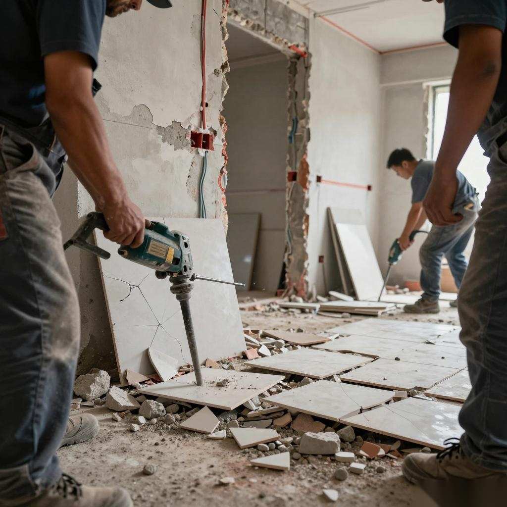 地砖拆除施工工艺 地砖拆除施工工艺