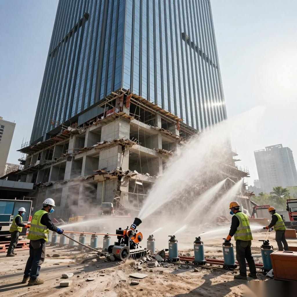 酒店拆除工程全解析：从地标建筑到资源再生的技术流程
