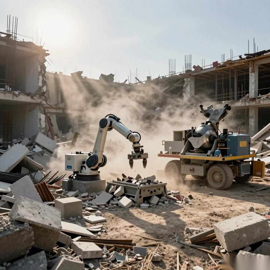 酒店废墟清理技术革新：从建筑垃圾到生态再生的智慧转型