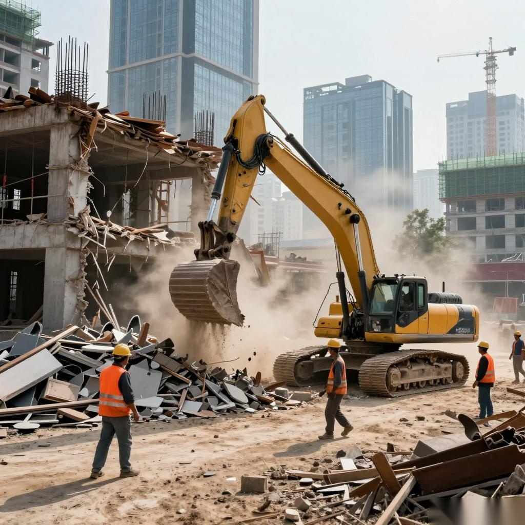 不同结构房屋拆除技术策略详解，提升工程安全与效率