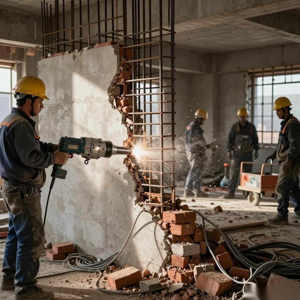 敲墙拆除电气安全指南：断电操作与重新布线要点