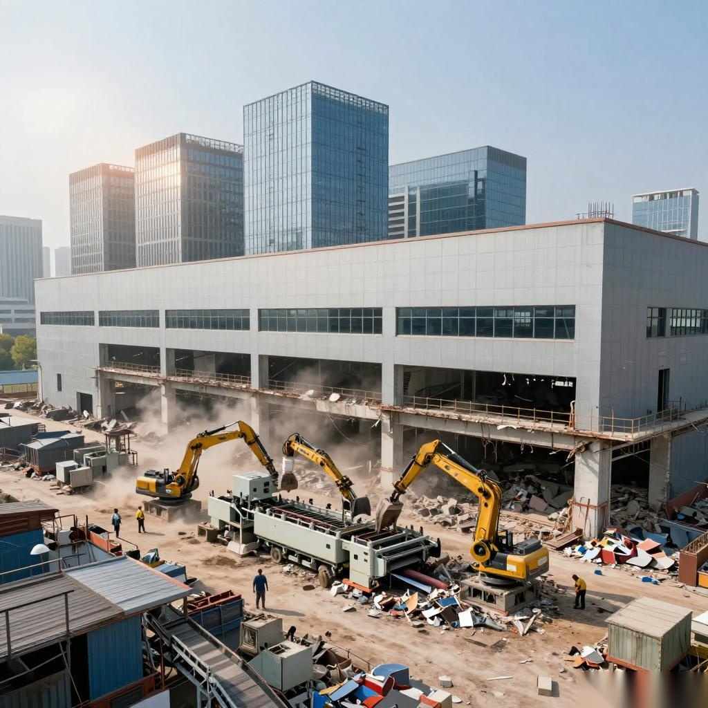 苏州厂房拆除回收率超98% 智能分拣技术重塑建筑废料利用格局
