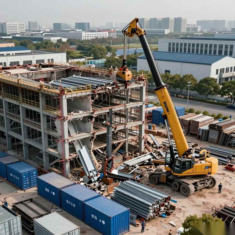 工业厂房拆除回收如何实现安全高效与资源循环利用