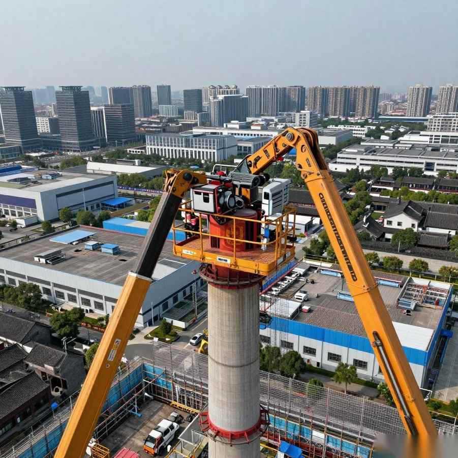 苏州高空烟囱拆除：安全高效背后的专业技术与环保实践