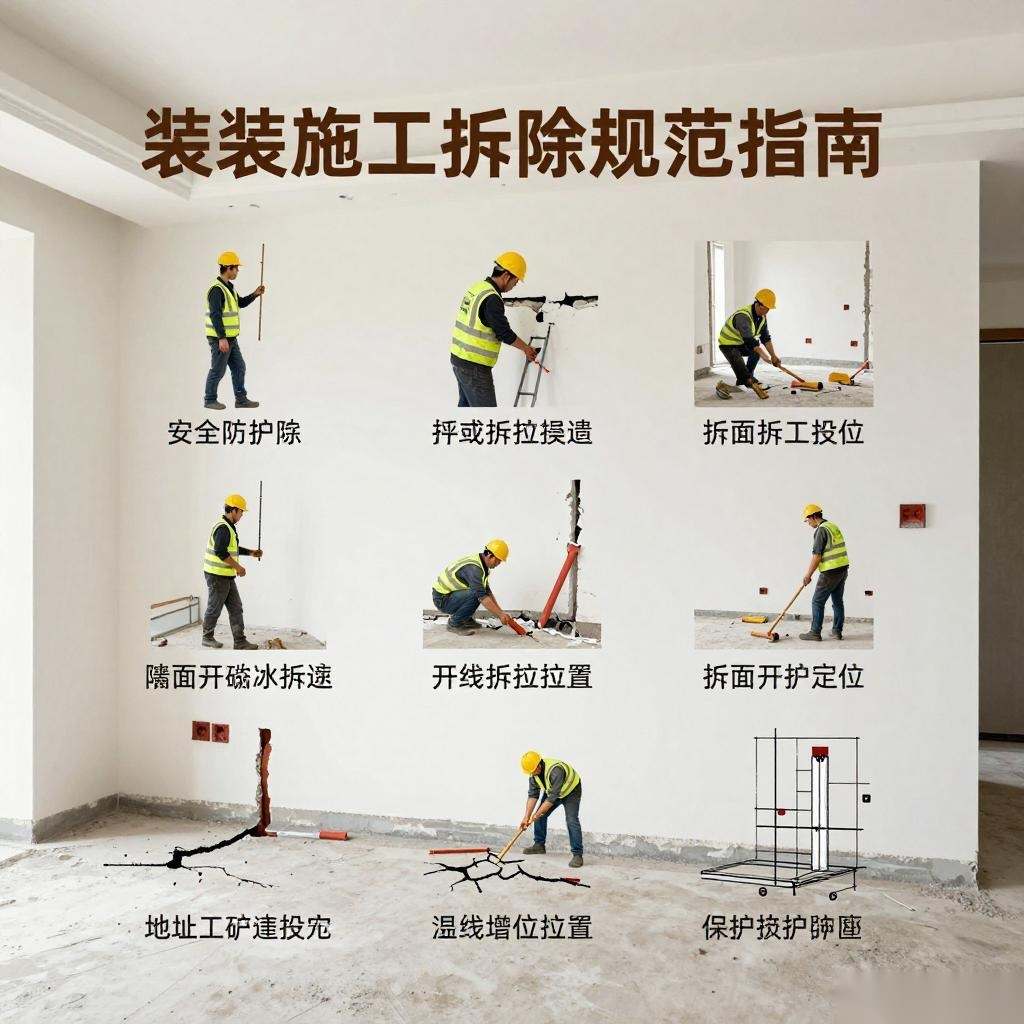 家装拆除施工规范指南:避免常见错误确保安全装修(图2) 家装拆除施工规范指南:避免常见错误确保安全装修
