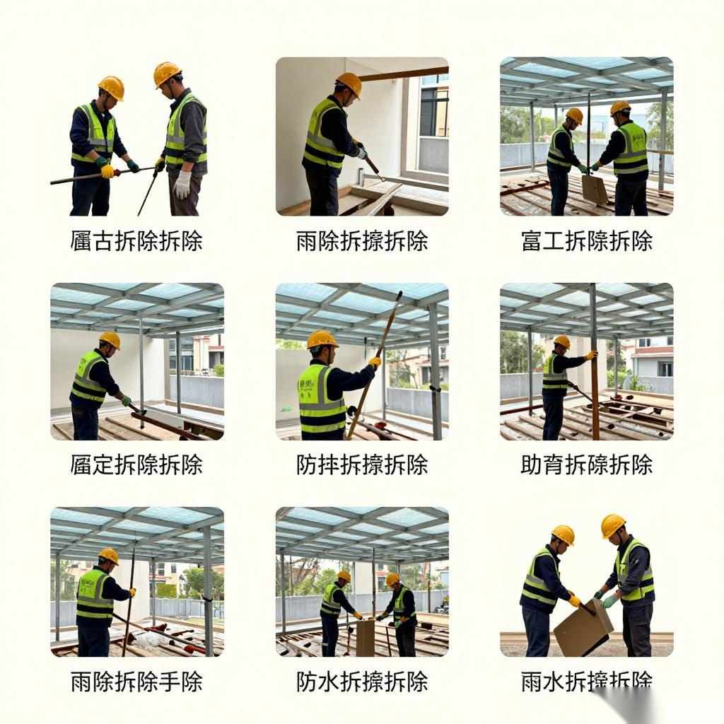 雨棚拆除全流程指南:安全操作步骤与注意事项详解(图1) 雨棚拆除全流程指南:安全操作步骤与注意事项详解